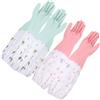 2 Pairs Guanti Da Cucina Lava Piatti Per Lavapiatti Lavare Pulizia