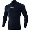 Macron, Performance, Maglia Maniche Lunghe A Collo Alto, Nero, XL, Uomo