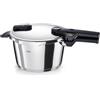 Fissler Vitaquick® - Pentola a pressione Elemental, 4,5 l (diametro 22 cm), colore verde salvia - Made in Germany, 2 livelli di cottura, risparmio energetico, fondo super termico, induzione