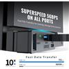 Hub USB 3.0 4 in 1 per a vapore per PS5 PC laptop 3 per porte USB-A 1 per usb-c