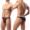 Desirnoir Body Uomo a Fionda Sexy Nero Rosso Minimal Slip Sospensorio Intimo Estremo