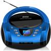 Cyberlux Boombox portatile, lettore CD/CD-R, USB, radio FM, ingresso AUX, jack per cuffie