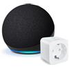 Amazon Echo Dot (Ultimo modello) con Alexa Antracite WiZ Smart Plug (Tipo F) Bundle