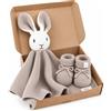 Livella Doudou Coniglietto con calzini Puro cotone biologico Copertina premium