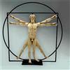 Parastone Statuetta Uomo Vitruviano Grande Leonardo Da Vinci Scultura Arte 22 cm Avorio