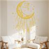 Adesivo Luna e per for stella Dorata Eid Mubarak per Vacanze per for decorazione