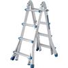 Megashopitalia Scala telescopica in alluminio 3.98 MT Leggera 4x4 Multiuso Multifunzione Pieghe