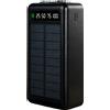 Quanzou Power Bank 50000mAh Solare Impermeabile 4 Cavi USB Ricarica Rapida LED