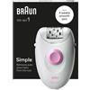 Braun Silk-épil 1 1-000, Epilatore Elettrico Donna Con Cavo, Pelle Liscia Per Se