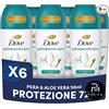 Dove Deodorante Roll-On Antitraspirante Dove Advanced Care Pera e Aloe 72h 6x50ml