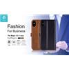 DEVIA Cover in Pelle con Porta Documenti Magic per iPhone X Nera