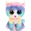 TY Peluche Beanie Boos Gatto Unicorno Heather Colori Arcobaleno Pastello Occhi