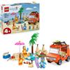 LEGO Bluey: Vacanza sulla Spiaggia della Famiglia di Bluey con Macchina Giocatto