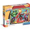 Clementoni - Puzzle Marvel Iron Man and his Awesome Friends, 30 Pezzi