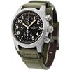 Hamilton CRONOGRAFO AUTOMATICO HAMILTON KHAKI FIELD H71706830 QUADRANTE NERO CINTURINO...