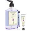 Accentra Dr. Finlay's - Dispenser di sapone liquido in dispenser con sapone per le mani da 250 ml e crema per mani e unghie da 10 ml, profumo di lavanda, cura per bagno e WC degli ospiti