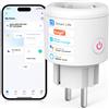 SURFOU Presa Smart Intelligente WiFi Timer Presa Elettrica Compatibile con Alexa