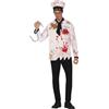 FIESTAS GUIRCA | Gancio Insanguinato per Costume Adulto Bambino - PVC | Doppio Uncino Scenografico | Sangue Realistico | Materiale Leggero | Argento e Rosso | Halloween, Karneval & Fasching