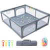 Alyikou Box bambino 120x180cm Recinto Inclusi 50 Palline 4 Maniglie Borsa