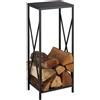 Does not apply Scaffale Portalegna, Metallo, HLP 80X34X25 Cm, Porta Legna Da Ardere per Camino