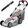 IKRA tosaerba elettrico IERM 2043 T 2000 W 43cm lame di ricambio incluse Altezza