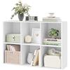 WOLTU Libreria Bianca con 6 Cubi Portaoggetti Scaffale in Legno Multiuso