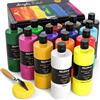 Nicpro Set Colori Acrilici per Dipingere 14 x 500 ml Grande Flacone Acrilico in