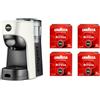 Lavazza A Modo Mio Macchina per Caffè Tiny Bianca con 64 Capsule Qualità Rossa