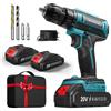 FAHEFANA Trapano Avvitatore Batteria con 2 Batterie 20V Avvitatore a Batteria Max 42Nm 2