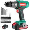 HYCHIKA BETTER TOOLS FOR BETTER LIFE HYCHIKA Trapano Avvitatore Batteria 18 V 45 Nm Trapano a Percussione Batteria