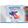 GIOTTO Supermina Scatola Di Metallo Da 36 Matite A Pastello Colorate 3.8 mm