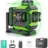 Huepar 703CG Livella Laser Autolivellante 12 Linee Supporto Magnetico 3x360°