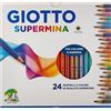 Fila Giotto Pastelli Supermina Confezione da 24 Colori Assortiti per la Scuola Fila