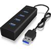 RaidSonic ICY BOX IB-HUB1409-U3 USB 3.2 Gen 1 (3.1 Gen 1) Type-A 5000 Mbit/s Nero