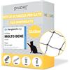 PiuPet Rete per Gatti Rinforzata - 12x3m Protezione per Balcone e Finestra | Ret