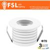 Mediamondo-IT Punto luce LED Spotlight da incasso - 7W 3CCT - 70*75mm - IP20
