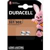 Duracell 2x Duracell SR44 357 303 Batterie Orologio Ossido D'Argento 1.5V