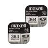 Maxell 2x Maxell 364 363 SR621SW Batterie Orologio 1.55V Ossido D'Argento Giappone