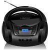 LONPOO Lettore CD Portatile LONPOO Radio Portatili Boombox Stereo Bluetooth Portatile