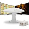 MOSCATELLI Antenna Tv Camper Omnidirezionale Terrestre DVB T/T2 per