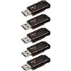 PNY Attaché 4 16GB Pack 5 Chiavetta USB USB 2.0 Nero