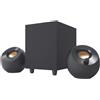 CREATIVE Altoparlanti desktop Pebble Plus 2.1 alimentati tramite USB con