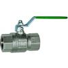 RIEGLER 103412-3350.707 - Valvola a sfera per acqua potabile, leva a mano, IG/IG, MS cromata, Rp 1 1/2, 1 pezzo