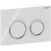 Geberit Plaque de commande Omega20, pour rinçage 2 volumes, 115.085.KJ.1, 115.085.KJ.1, Colorazione: bianco