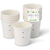 GREENBOX Bicchieri di carta biologica, monouso, compostabili e biodegradabili, 50 pezzi, 50 ml, 50 ml