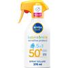 NIVEA SUN Kids Maxi Spray Solare Sensitive Protect & Play SPF 50 270 ml Crema