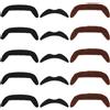 15 Pcs Adesivi Per Barba Finta Baffi Marroni Attaccare Il Costume Con