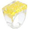 1pc Anello in resina da donna Anello creativo Gioielli Anello da donna