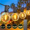 Toipwen Catena Luminosa Esterno giardino 45.7M Luci esterno Dimmerabile con