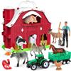 HappyKidsClub Giochi Fattoria Montessori per Bambini 1-4 Anni Set Fienile